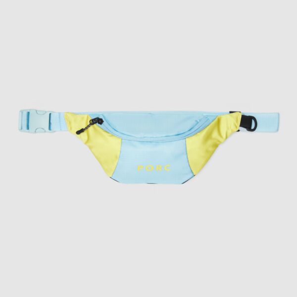 "Incognito" Aqua/Gold Reversible Hip Bag