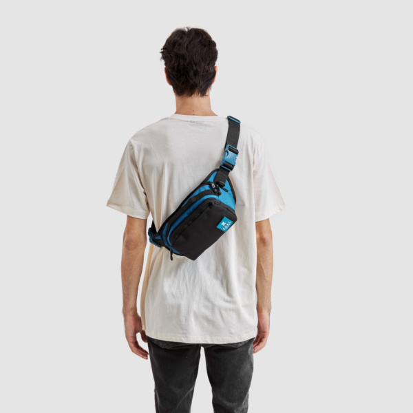 "Jack" Pig Blue/Black Hip Bag