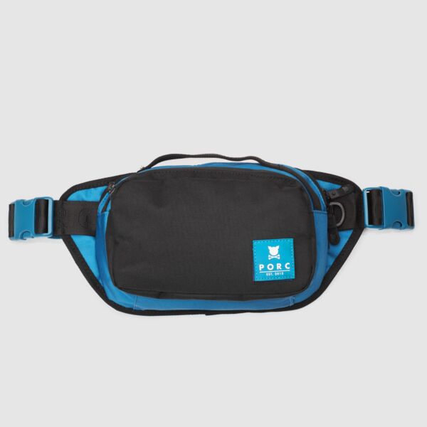 "Jack" Pig Blue/Black Hip Bag