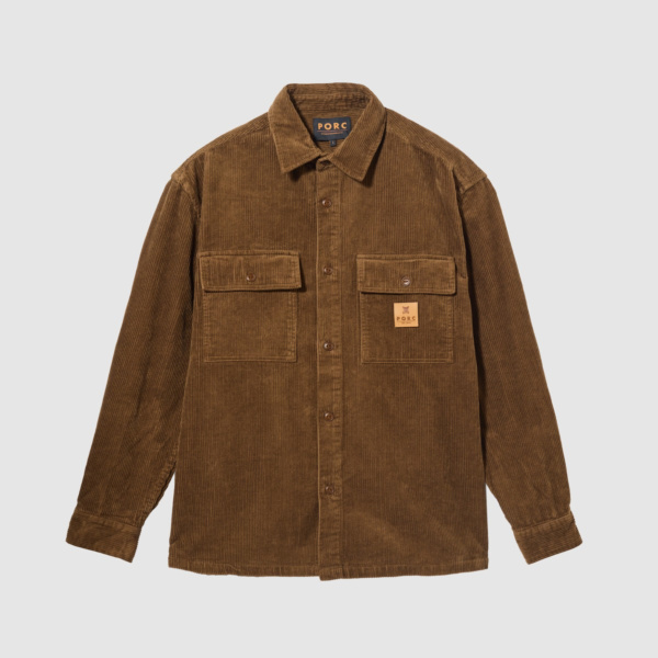 "Proper" Brown Corduroy Shirt