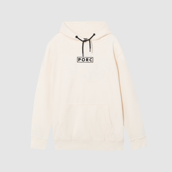 "Nugget" Off White Hooded Sweat