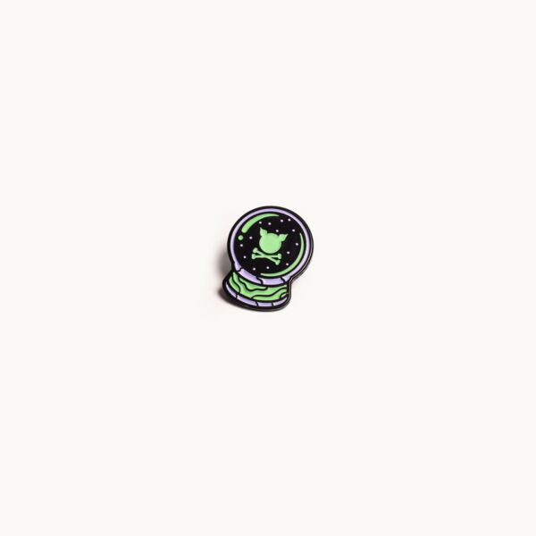 "Globe" Metallic Pin