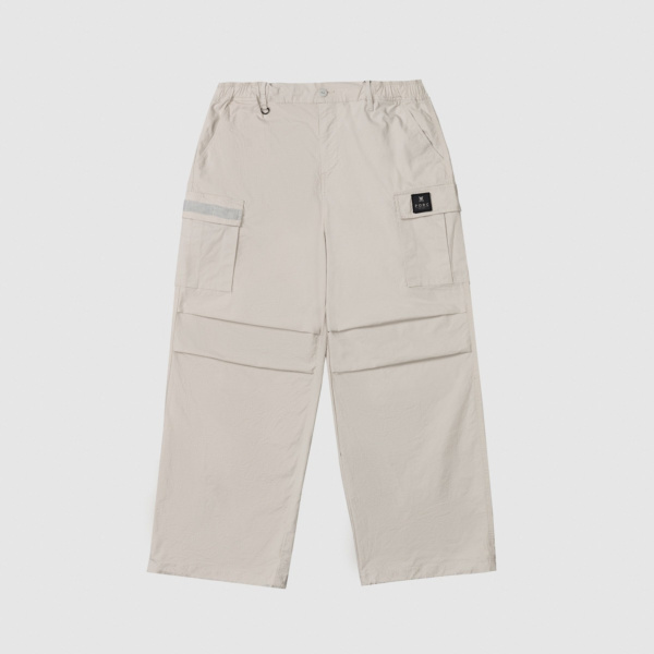 "Collect" Grey Parachute Pants