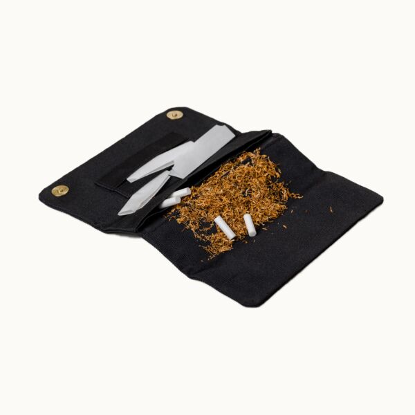 "Logo" All Black Tobacco Wallet