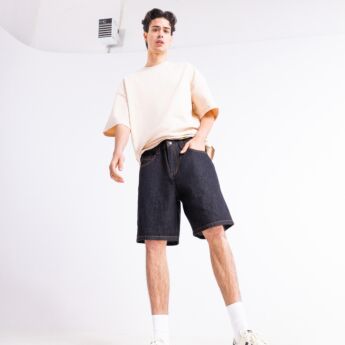 "Notorious" Black Denim Shorts