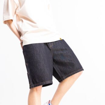 "Notorious" Black Denim Shorts