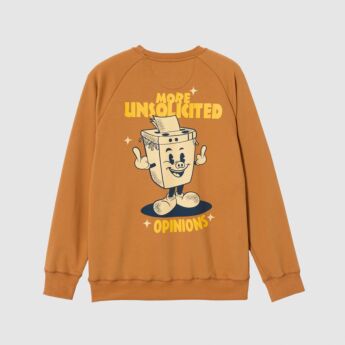 "More Unsolicited Opinions" Brown Sweatshirt