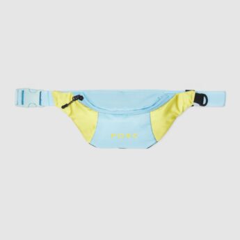 "Incognito" Aqua/Gold Reversible Hip Bag