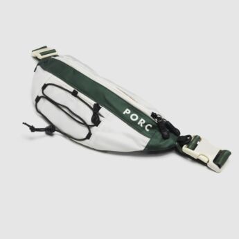 "Summit" Off white/Olive Hip Bag