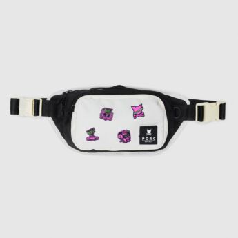 "Jack" Black/Off white Hip Bag