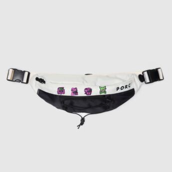 "Summit" Black/Off white Hip Bag