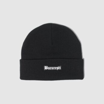 "`24 Bucuresti" Black Beanie