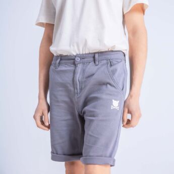 "Essential Logo" Grey Short Chinos