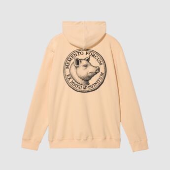 "Memento Porcum" Zipper Hooded Sweat