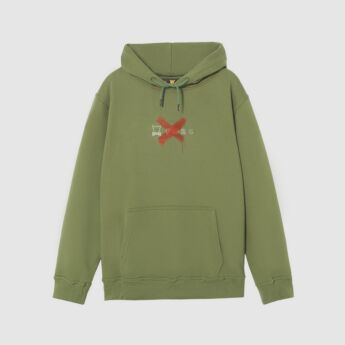 "DXSSIII_009" Olive Hooded Sweat