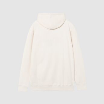 "Logo" Off white Hooded Sweat