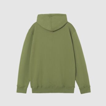 "Logo" Olive Hooded Sweat