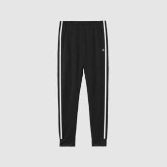 "Crooked" Black/White Track Pants