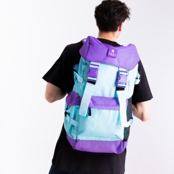 "Summit" Aqua/Purple Backpack