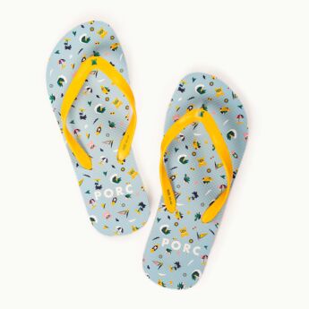 "Switch" Blue Flip flops