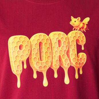 "Beez" Burgundy T-Shirt
