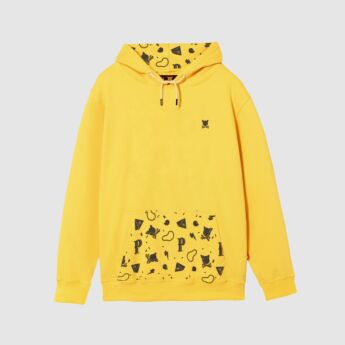 "Conspiracy" Mustard Hooded Sweat