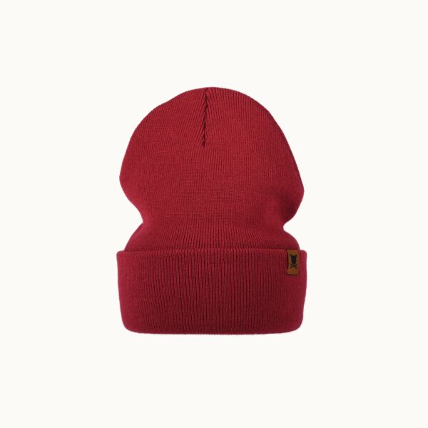 "Nugget" Burgundy Beanie