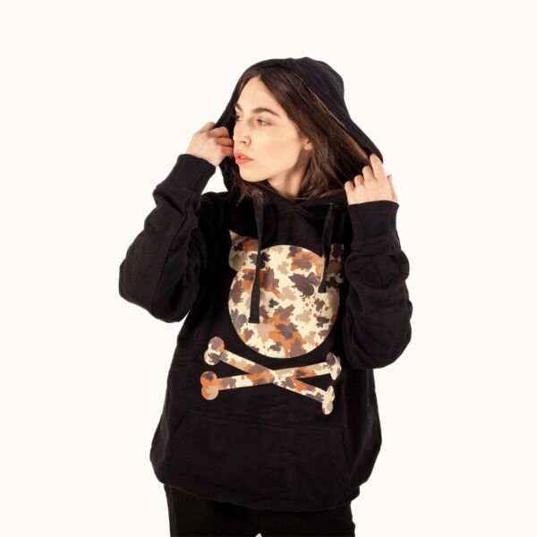 "Camouflage" Brown Hooded Sweat