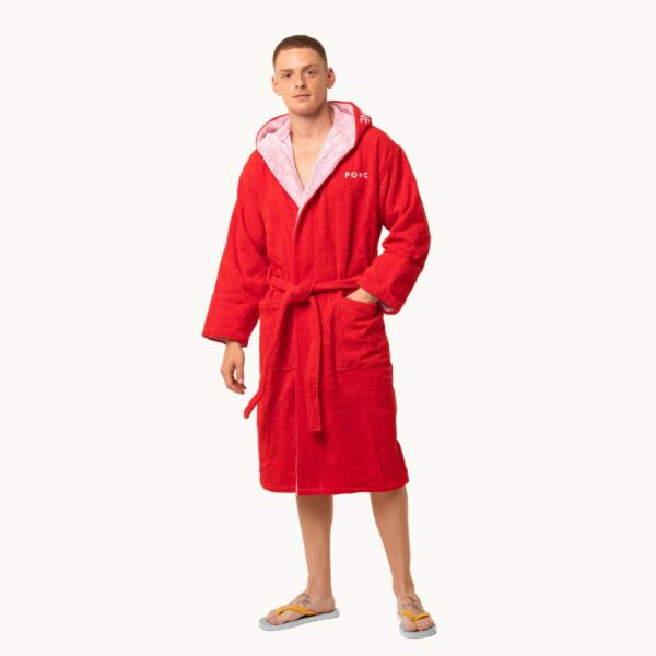 "Surrender to None" Red Bathrobe