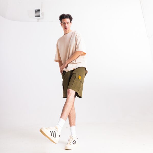 "Collect" Olive Cargo Shorts