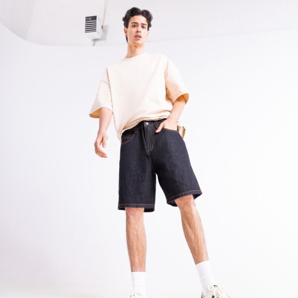 "Notorious" Black Denim Shorts