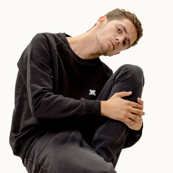 Essential "Logo" Black Sweatshirt