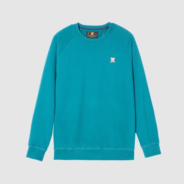 "Essential Logo" Teal Sweatshirt