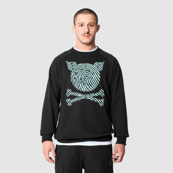 "Fingerprint" Black Sweatshirt