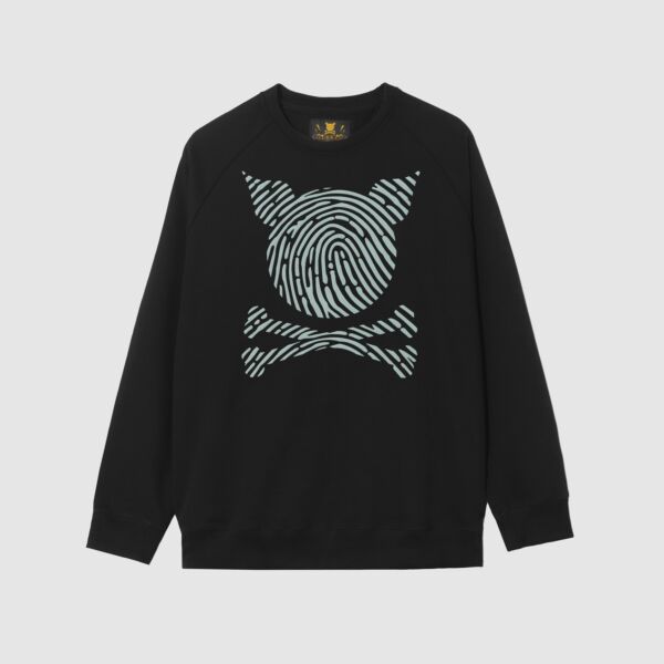 "Fingerprint" Black Sweatshirt
