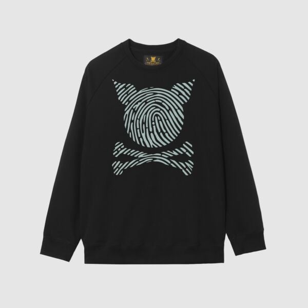 "Fingerprint" Black Sweatshirt
