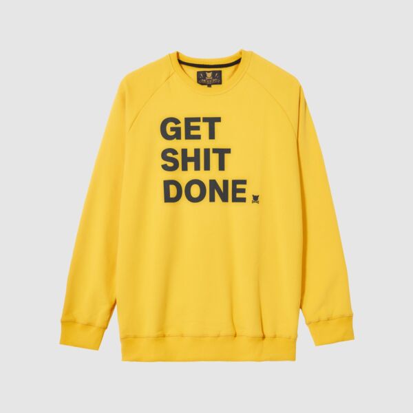 "Get shit done" Mustard Sweatshirt
