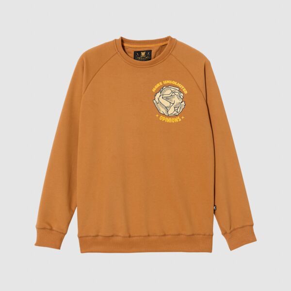 "More Unsolicited Opinions" Brown Sweatshirt
