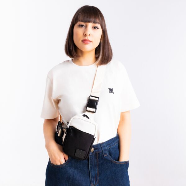 "Diaz" Black/Off white Sling Bag