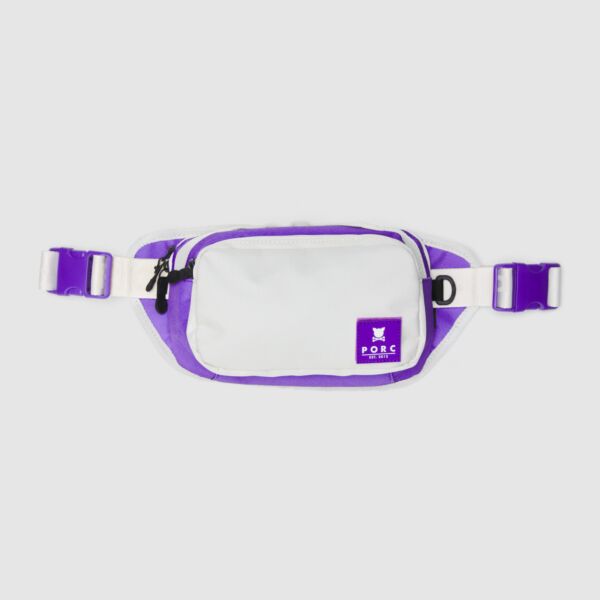 "Jack" Purple/Off white Hip Bag