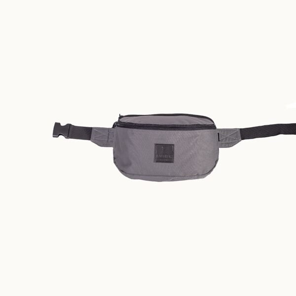 "Logo" Grey Hip Bag