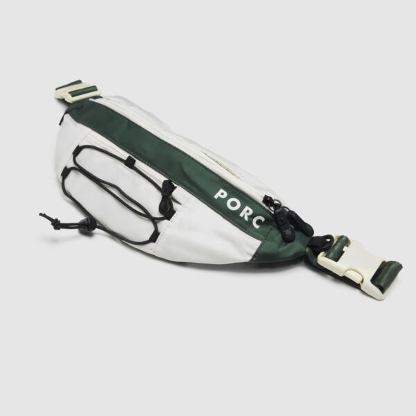 "Summit" Off white/Olive Hip Bag