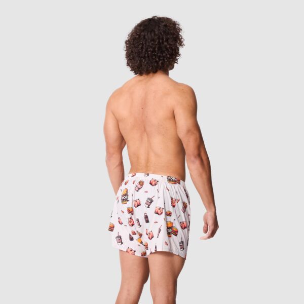 "Feast" Grey Boxer Shorts