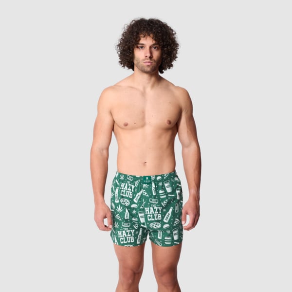 "LHazy Club" Green Boxer Shorts
