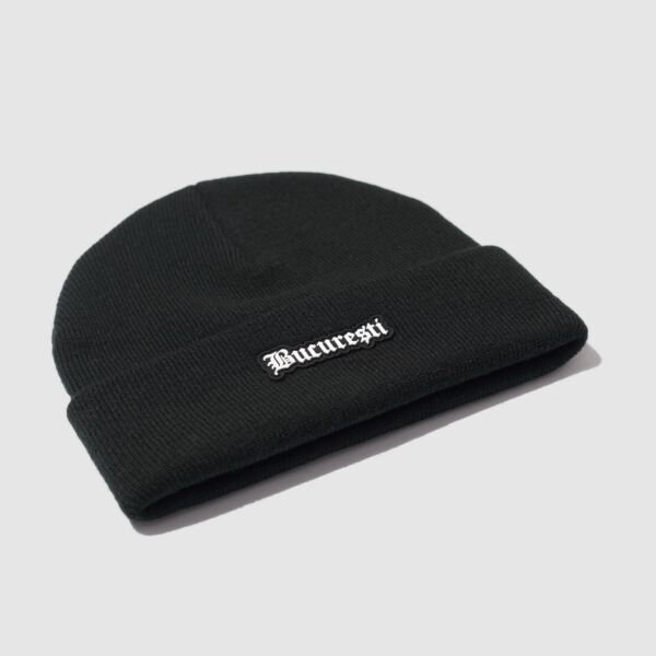 "`24 Bucuresti" Black Beanie