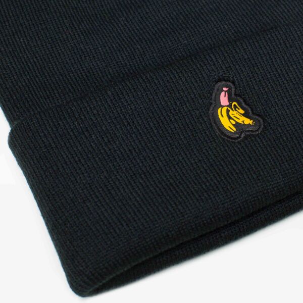 "Banana" Black Beanie