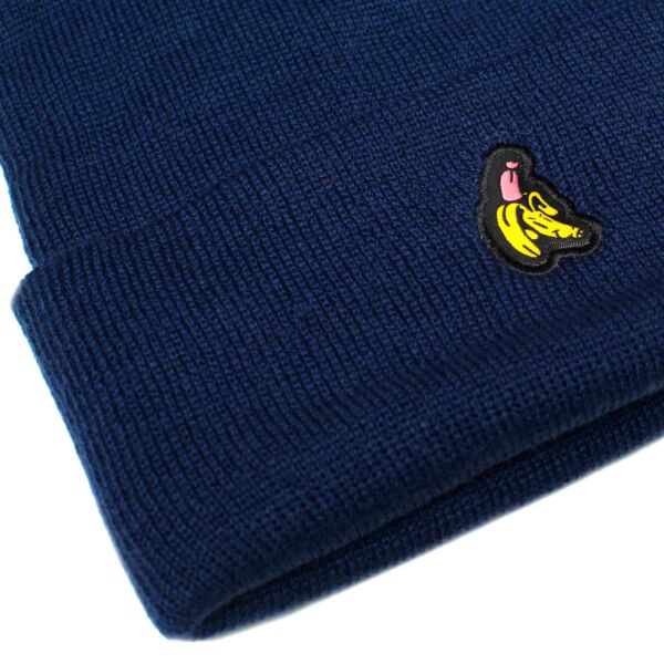 "Banana" Navy Beanie