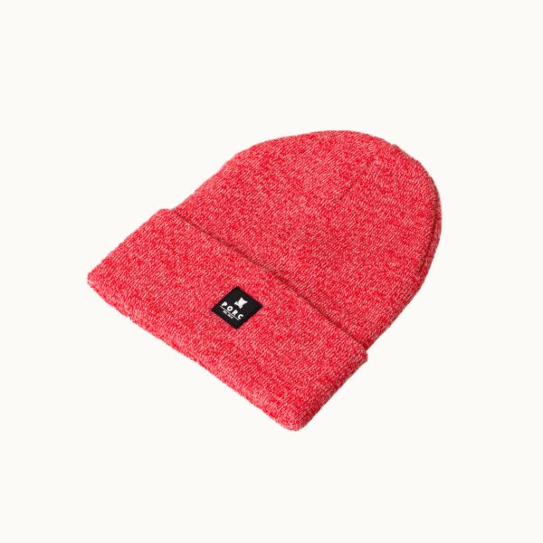 "Combination" Red/White Beanie
