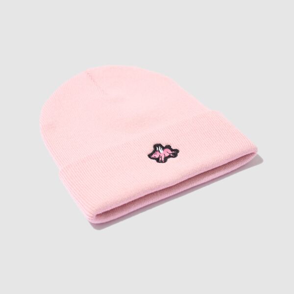 "Flying Pig" Pink Beanie