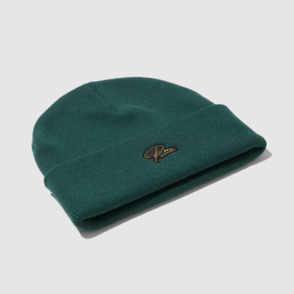 "Signature" Green Beanie